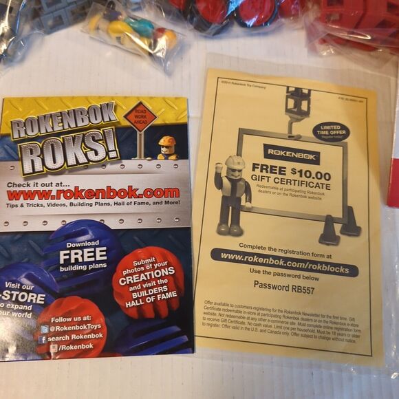 Rokenbok Preschool Building Set 04847 Incomplete Rok Blocks Deluxe Manual - Picture 3 of 8